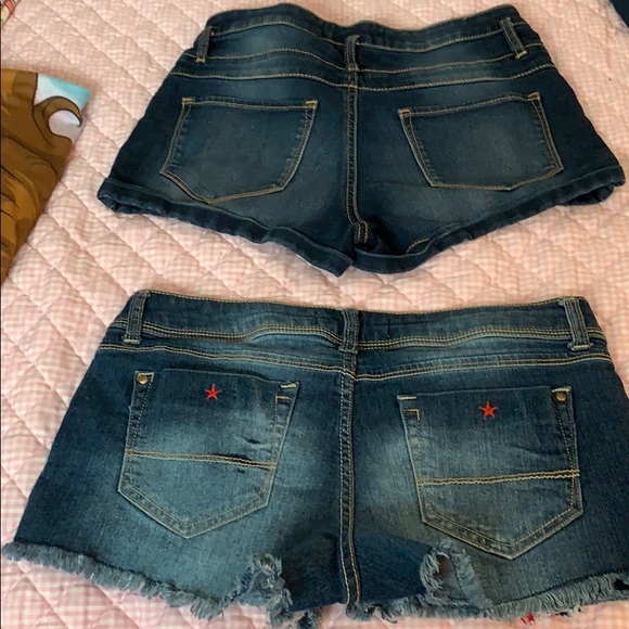 Blue denim shorts - Picture 2 of 4